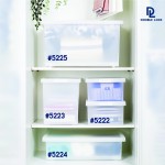 Double lock กล่องญี่ปุ่น กล่องพลาสติกอเนกประสงค์ รุ่น 5225 ความจุ 60 ลิตร